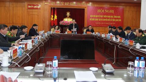 Hội nghị Ban Chỉ đạo về phát triển khoa học, công nghệ, đổi mới sáng tạo và chuyển đổi số