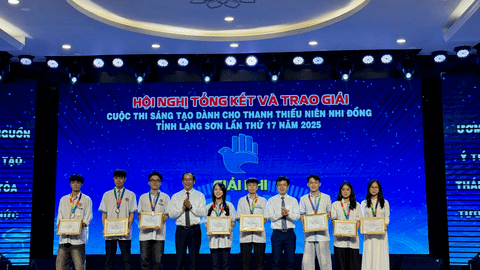 Tổng kết, trao giải Cuộc thi Sáng tạo dành cho thanh thiếu niên, nhi đồng tỉnh Lạng Sơn lần thứ 17 năm 2025 và Hội thi Sáng tạo kỹ thuật tỉnh Lạng Sơn lần thứ 8 năm 2024 – 2025