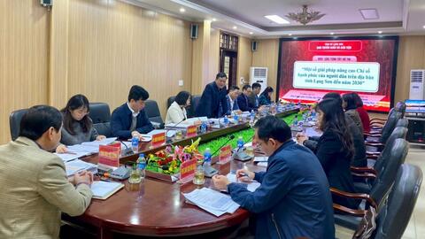 Nghiệm thu đề tài khoa học cấp tỉnh: Nghiên cứu một số giải pháp nâng cao chỉ số hạnh phúc của người dân trên địa bàn tỉnh Lạng Sơn đến năm 2030